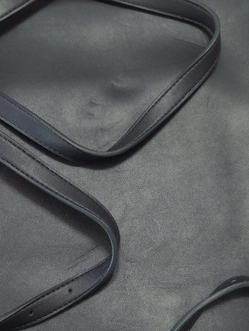 Leather Computet Backpack for Women - Navy